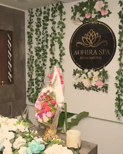 Another view of the Adhira Spa reception