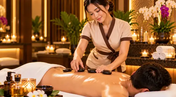 Hot stone massage
