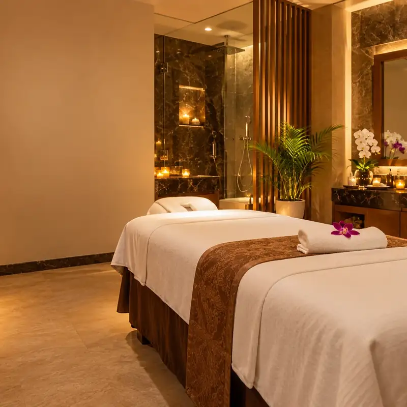 A treatment room at Rosette Spa