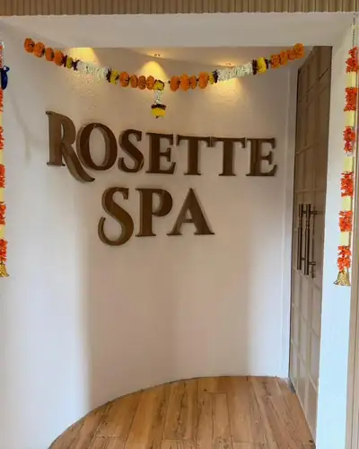 The Rosette Spa sign at the centre's entrance